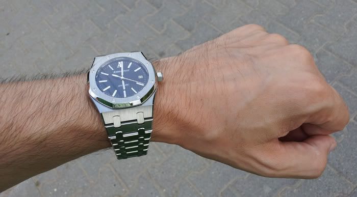 ap royal oak on wrist